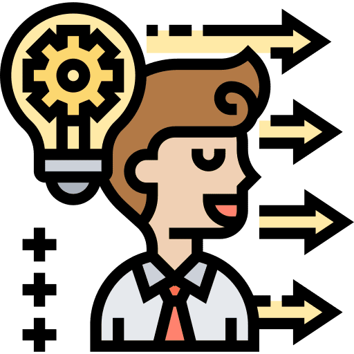 A Man With a Light Bulb Above His Head, Symbolizing an Idea.