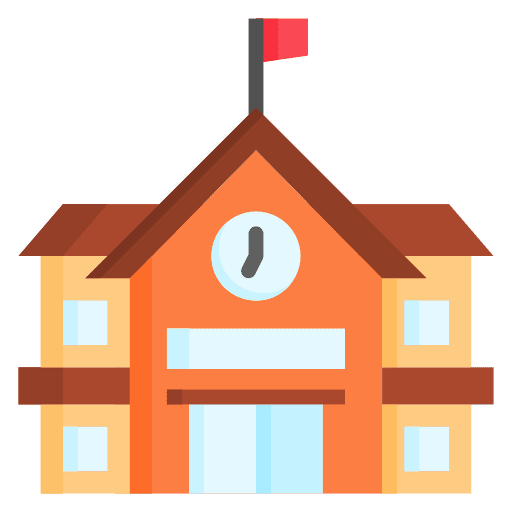 A Simple, Recognizable Image Representing a School Building, Symbolizing Education and Learning.